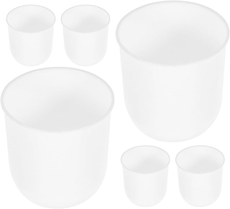 PRETYZOOM 6pcs Toilet Brush Cup with Plastic Holder Toilet Bowl Brush Stand for Bathroom Cleaning Suitable for Indoor Restrooms - Image 1