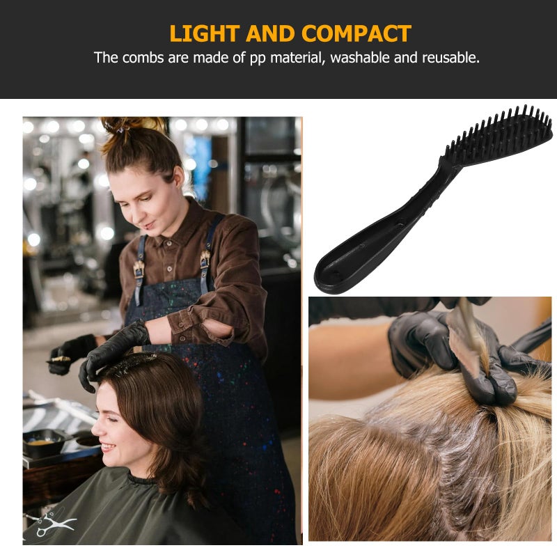 Beaupretty 6 Pieces Hair Coloring Combs Hair Coloring Brush Color Comb Dying for Balayage Brush Dye Applicator Dye Comb - Image 5