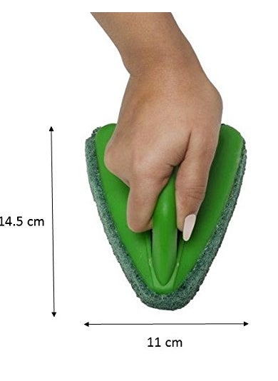 Scotch Brite ScotchBrite Bathroom Brush with abrasive scrubber for superior tile cleaning GreenPack of 1  - Image 2