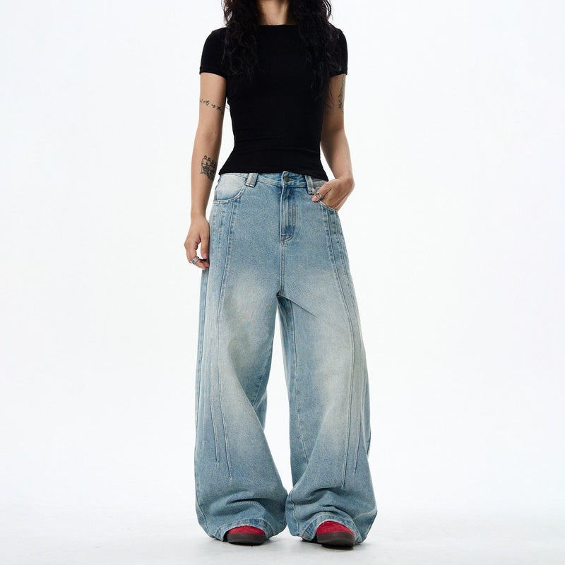 Vintage Classic European-American Design Daily Commute Jeans  Size_S - Image 3