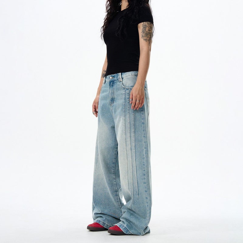 Vintage Classic European-American Design Daily Commute Jeans  Size_S - Image 2