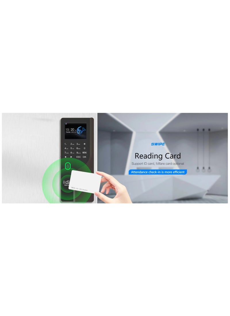 Generic - Biometric WiFi Fingerprint Time Attendance Machine Inculed Password RFID Card Opens The Color Screen Door Lock With Mobile Phone Time Record - Image 1
