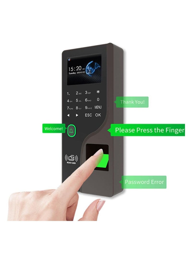 Generic - Biometric WiFi Fingerprint Time Attendance Machine Inculed Password RFID Card Opens The Color Screen Door Lock With Mobile Phone Time Record - Image 1