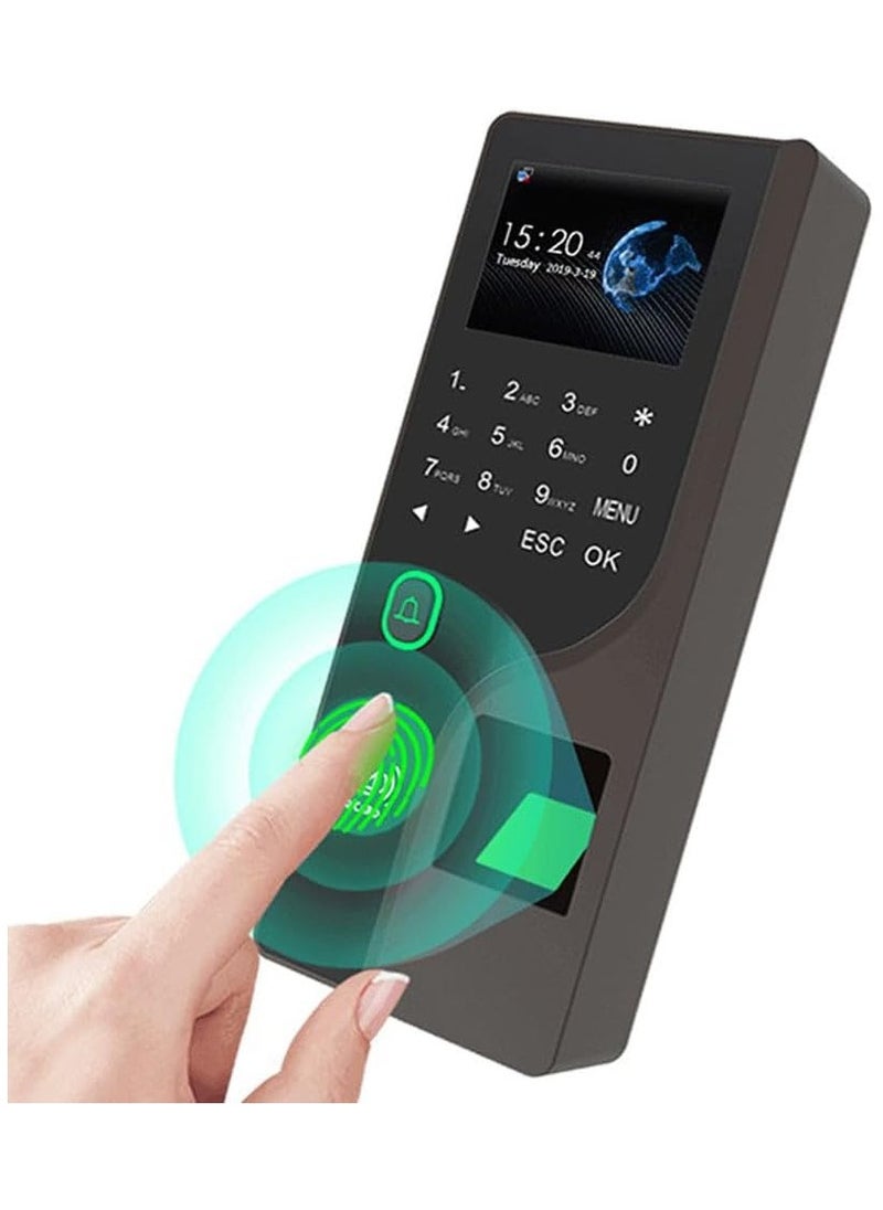 Generic - Biometric WiFi Fingerprint Time Attendance Machine Inculed Password RFID Card Opens The Color Screen Door Lock With Mobile Phone Time Record - Image 1