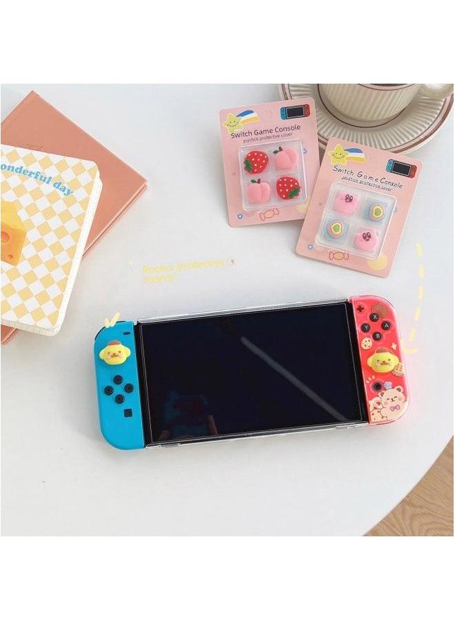 Digital Computer/game Console Protective Case/shell - Shockproof Scratch-resistant-Product Color:switch Rocker Cap-Model:Green + Brown Corner  - Image 4