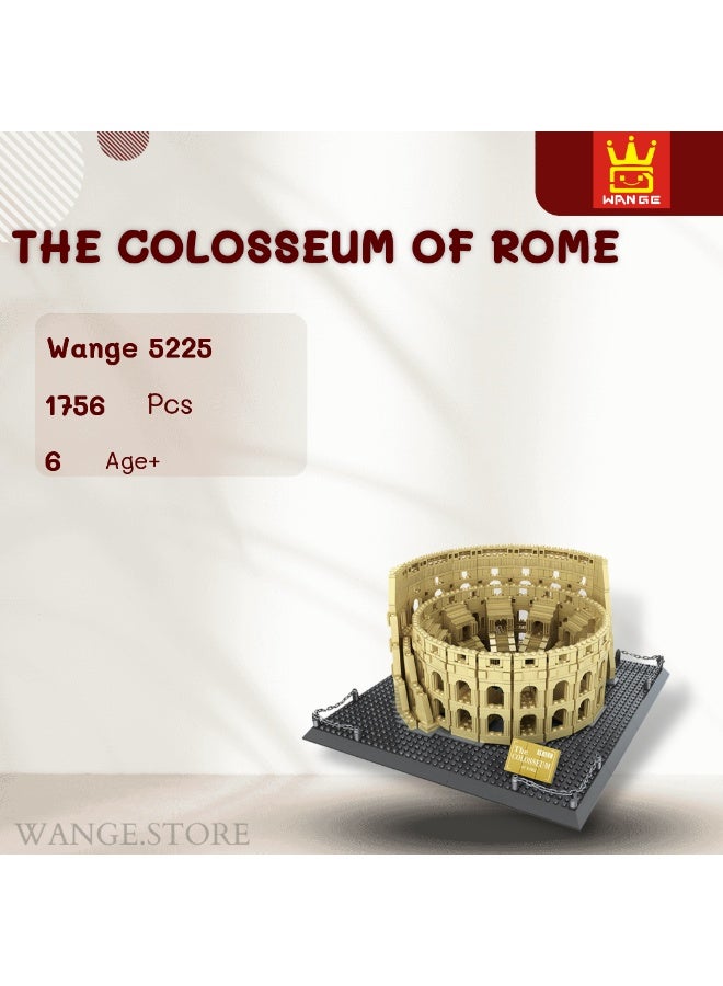 wange Colosseum Rome Italy Building Blocks Set 5225 (Age 6+, 1756 Pieces) - Image 4