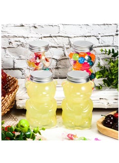 Excefore 24 Pcs Bear Plastic Jar Empty Bear Bottle Large Capacity Candy Milk Tea Drinks Bear Shaped Container for Making Candy Gifts DIY Decoration, 17 oz  - Image 5