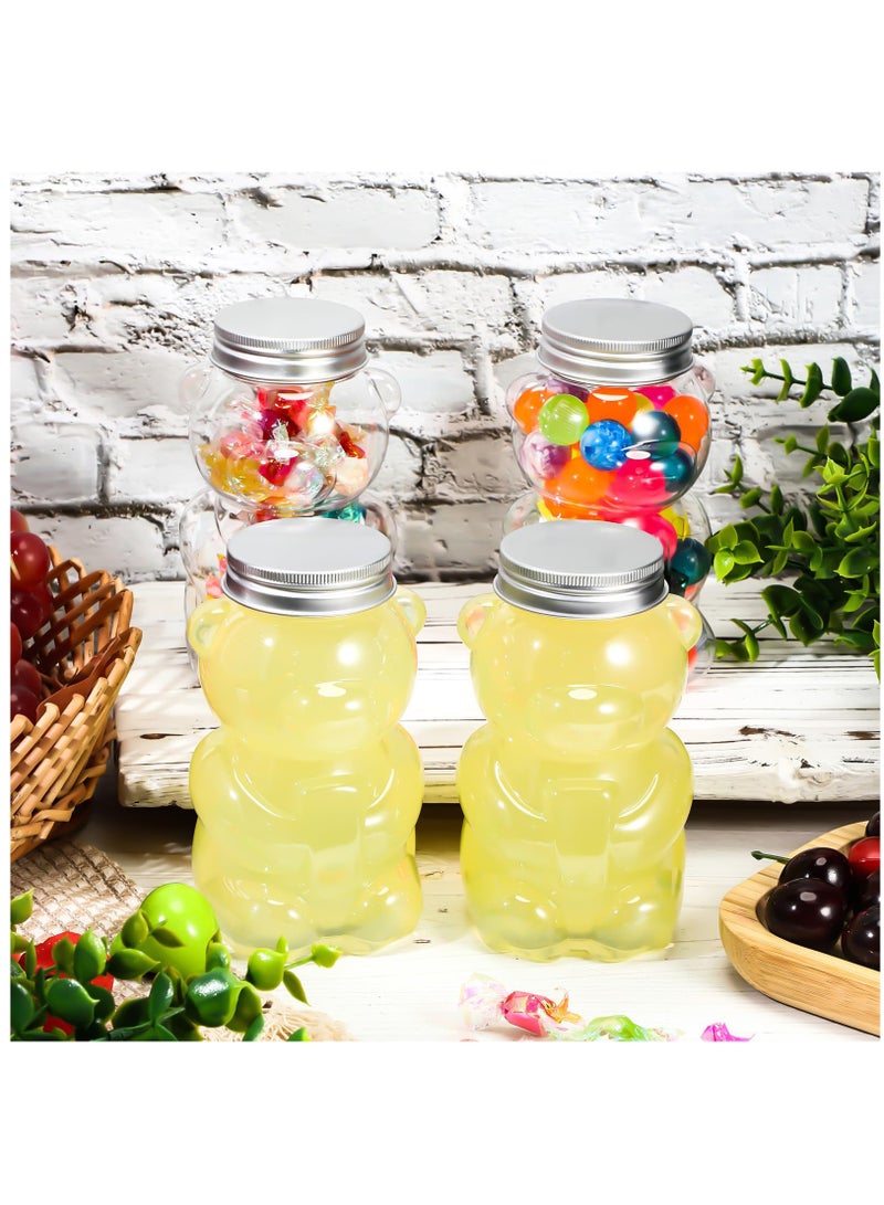 Excefore 24 Pcs Bear Plastic Jar Empty Bear Bottle Large Capacity Candy Milk Tea Drinks Bear Shaped Container for Making Candy Gifts DIY Decoration, 17 oz - Image 5