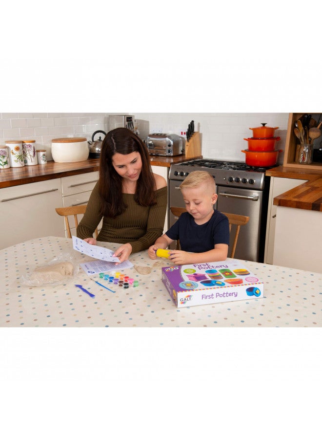 Galt Toys, First Pottery, Kids' Craft Kits, Clay and Paint Ages 6 Years Plus - Image 2