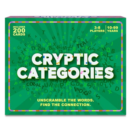 Gouda Games Cryptic Categories QuickThinking Brain Game FastPaced Word Unscramble Card Game for Kids Teens Adults Perfect for Game Nights Gift for Ages 10 11 12 and Up 38 Players - Image 1