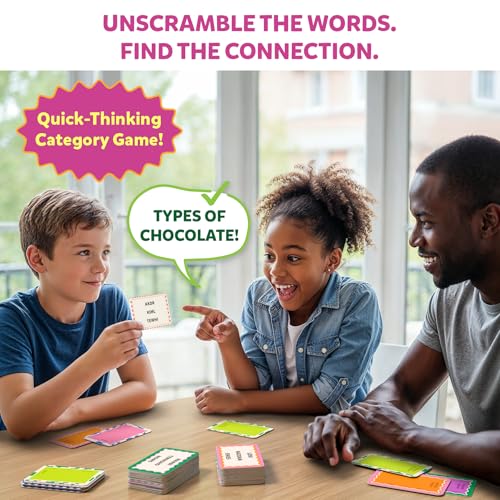 Gouda Games Cryptic Categories QuickThinking Brain Game FastPaced Word Unscramble Card Game for Kids Teens Adults Perfect for Game Nights Gift for Ages 10 11 12 and Up 38 Players - Image 5