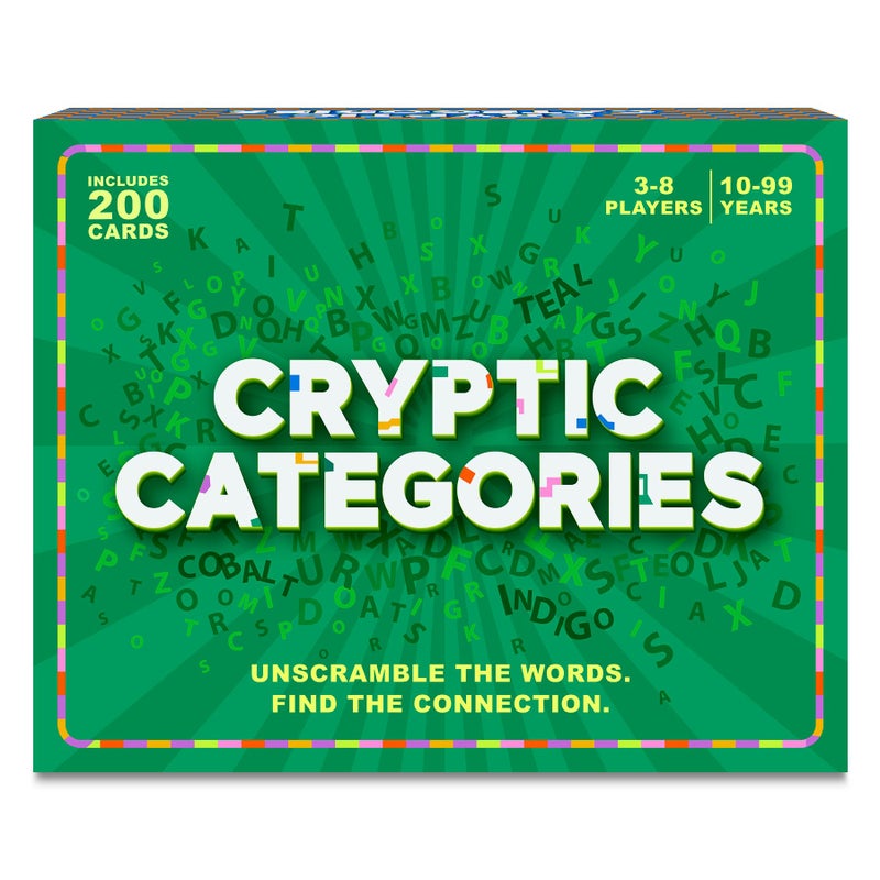 Gouda Games Cryptic Categories QuickThinking Brain Game FastPaced Word Unscramble Card Game for Kids Teens Adults Perfect for Game Nights Gift for Ages 10 11 12 and Up 38 Players - Image 3