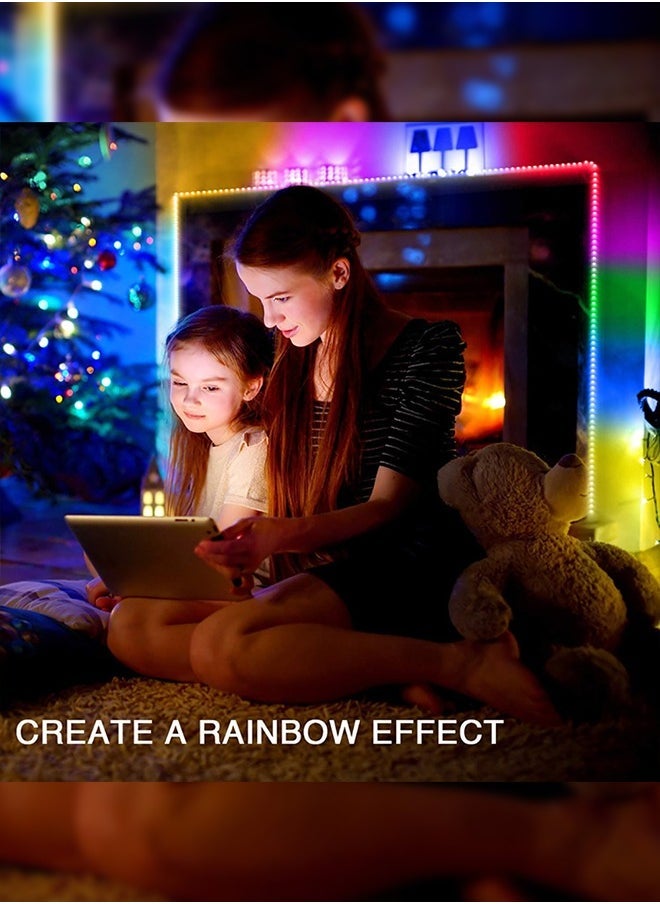 ELTRAZONE 5M Flexible Smart Bluetooth RGB LED Neon Strip Light Sync to Music Lighting for Home Decor Kitchen Bedroom Car Bike Hotel Outdoor Parties Garden Desktop Decoration Mobile App Control USB Powered - Image 4