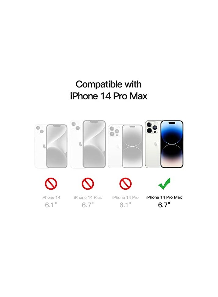 JETech Full Coverage Screen Protector for iPhone 14 Pro Max 6.7-Inch with Camera Lens Protector, Tempered Glass Film, HD Clear, 2-Pack Each - Image 3
