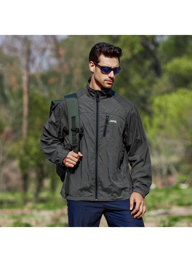 Jeep Upf50+】men's Summer New Lightweight Breathable Uv Protection Jacket - Image 3