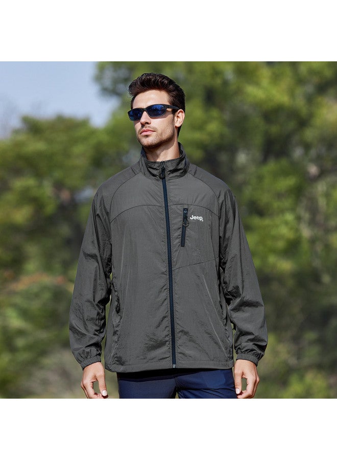 Jeep Upf50+】men's Summer New Lightweight Breathable Uv Protection Jacket - Image 2