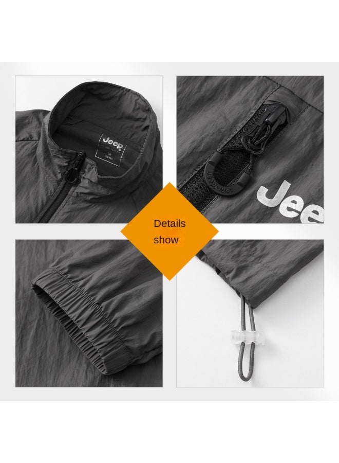 Jeep Upf50+】men's Summer New Lightweight Breathable Uv Protection Jacket - Image 5
