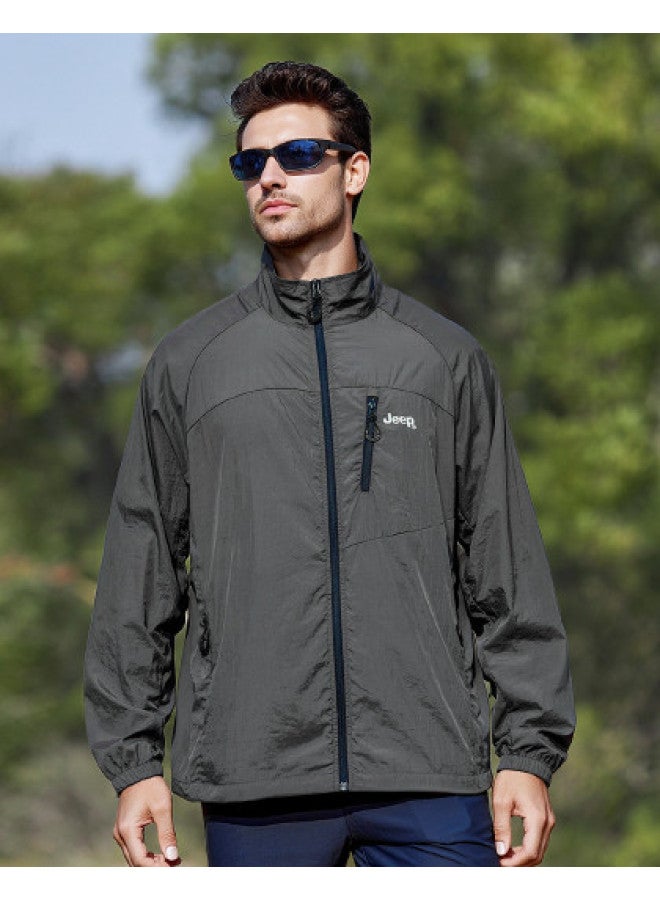 Jeep Upf50+】men's Summer New Lightweight Breathable Uv Protection Jacket - Image 1