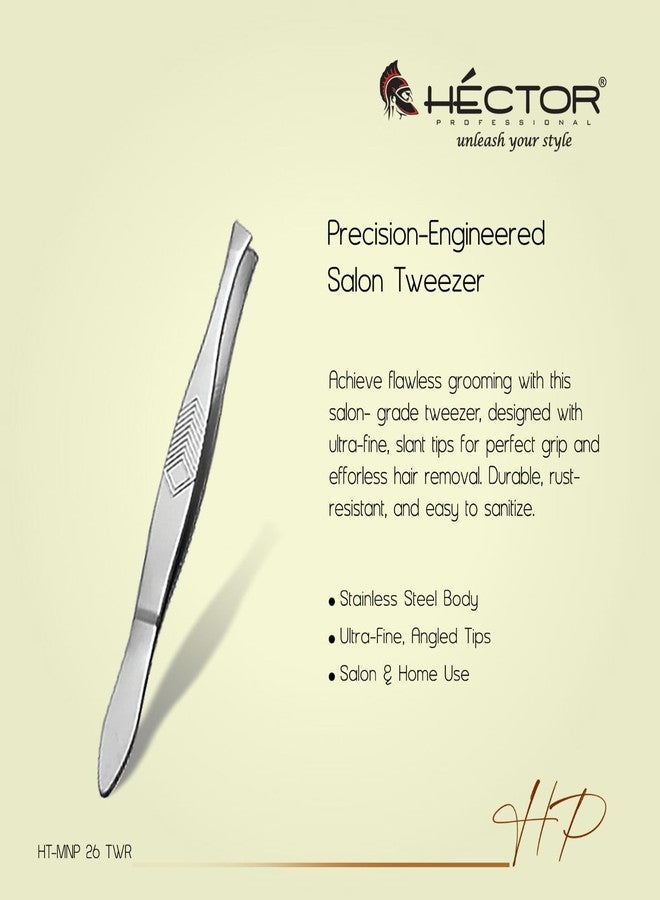 Hector Professional Tweezer,Face Care - Fine Hair Precision, Anti-Slip Grip, Pack of 2 - For Salon & Home Use - Image 2