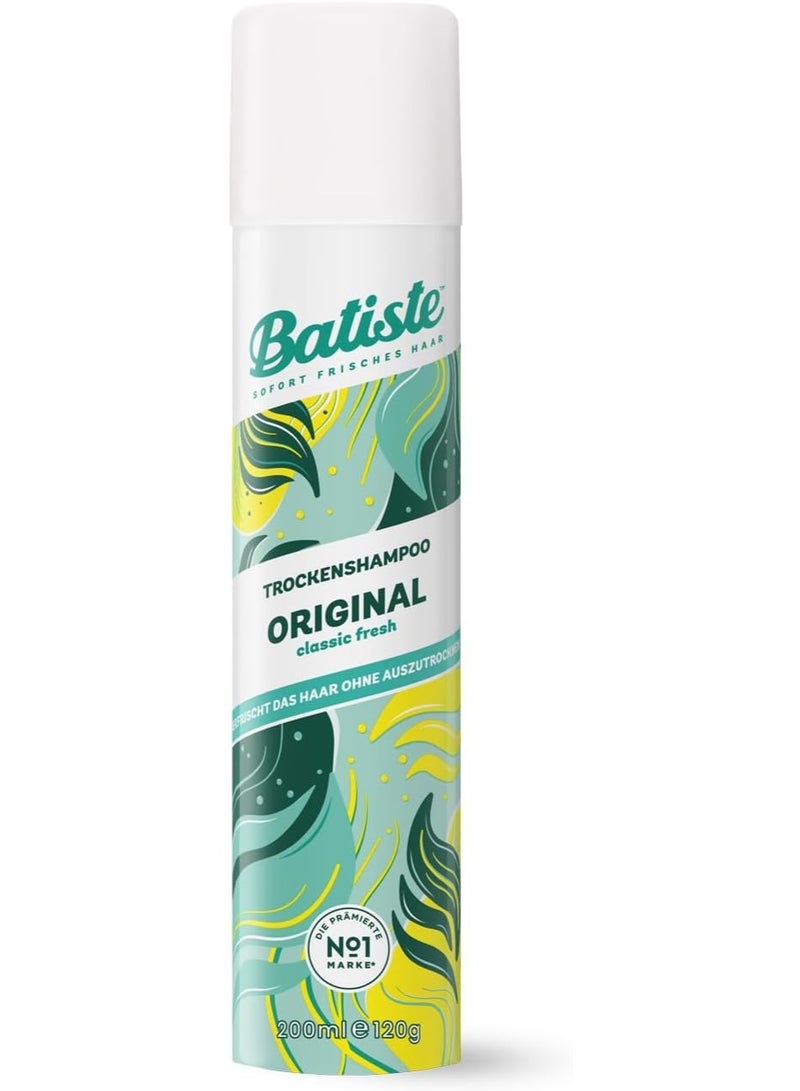 Batiste Dry Shampoo, Original, 200 Ml - Image 1