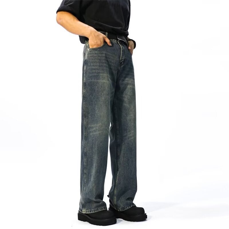 Unisex Classic Denim Jeans Loose Fit Daily Outdoor Wear - Image 4