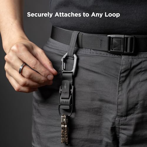 ALPAKA HUB Carabiner: Quick Release Keychain with Magnetic Belt Clip - EDC Carabiner for Keys - Tactical Gear & Backpack Accessories - Attach to ALPAKA Sling Bag, Belt Loops, and More - Image 2