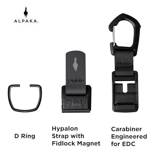 ALPAKA HUB Carabiner: Quick Release Keychain with Magnetic Belt Clip - EDC Carabiner for Keys - Tactical Gear & Backpack Accessories - Attach to ALPAKA Sling Bag, Belt Loops, and More - Image 3