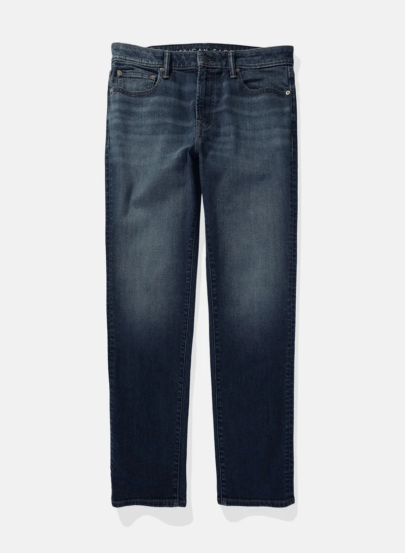 امريكان ايجل Airflex+ Rinse Wash Straight Fit Jeans