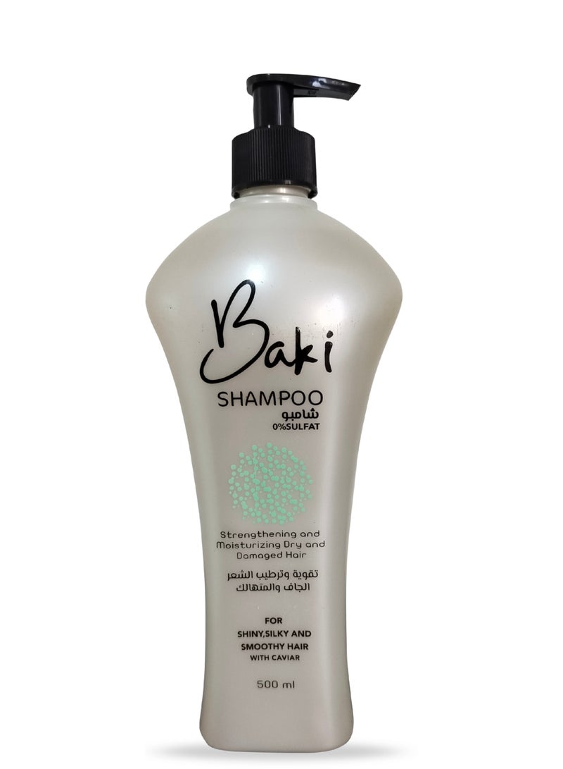 Baki Caviar Moisturizing Shampoo – Sulfate Free -  500 ml