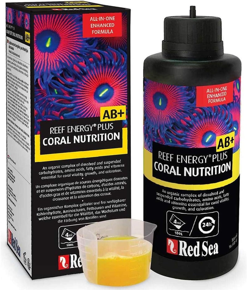 Red Sea Reef Energy Plus 1000ml (AB+) All in One Coral Food for Saltwater Aquarium Marine Reef Tanks | Food for Soft, LPS, SPS, and Non-Photosynthetic Corals - Image 1