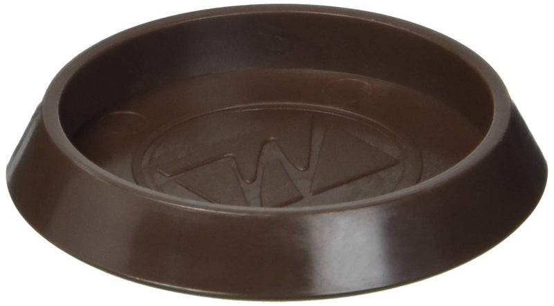 سوفت تاتش أكواب عجلات الأثاث المستديرة SoftTouch مقاس 1 11/16 بوصة للسجاد أو الأرضيات الصلبة المتينة، لون بني، عدد 4 قطع - Image 2