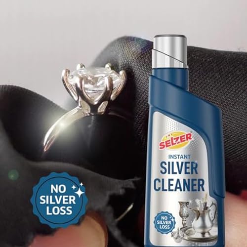 Selzer Instant Silver Cleaning Liquid, Silver Dip Instant Silver Cleaner For Jewellery, Articles And Silverware - No Silver Loss, 250ml (Pack of 1) - Image 3