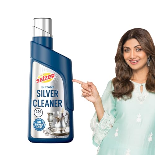 Selzer Instant Silver Cleaning Liquid, Silver Dip Instant Silver Cleaner For Jewellery, Articles And Silverware - No Silver Loss, 250ml (Pack of 1) - Image 1