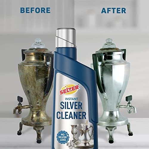 Selzer Instant Silver Cleaning Liquid, Silver Dip Instant Silver Cleaner For Jewellery, Articles And Silverware - No Silver Loss, 250ml (Pack of 1) - Image 4
