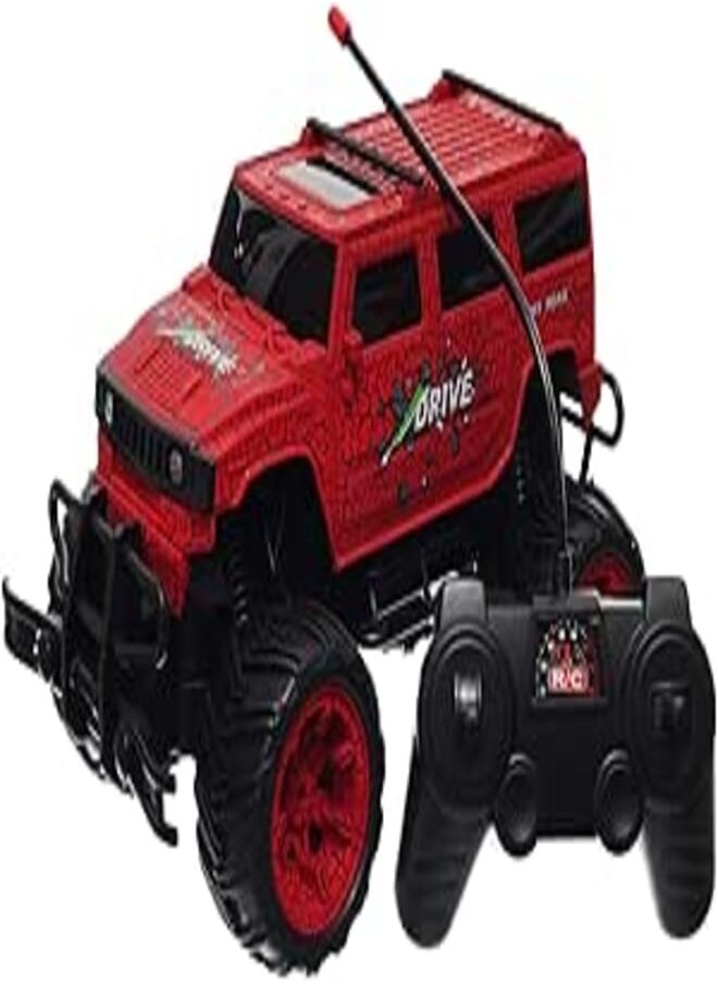 Generic - Hummer Jumbo Car with Remote Large-Scale RC Hummer for Kids Remote-Controlled Off-Road Toy Car with Realistic Design and Powerful Action - Red - Image 1