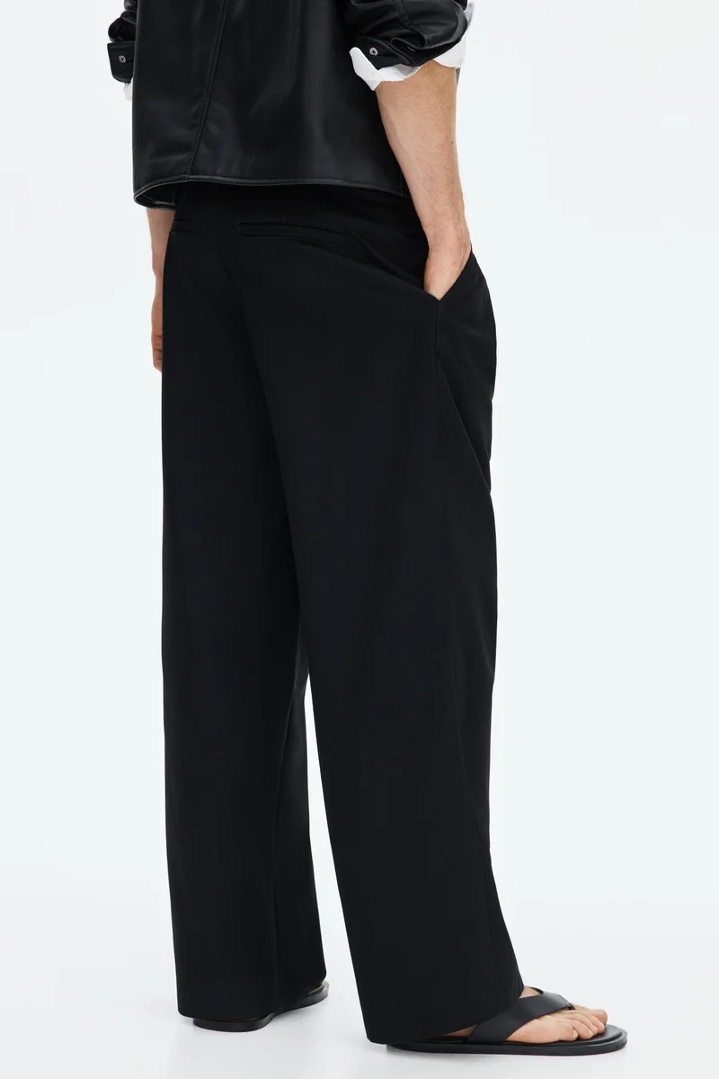 H&M  Loose Fit Wide tailored trousers for Men | Best Price UAE