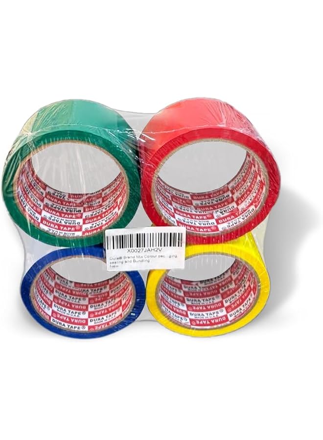 Dura شريط تغليف دُورا® متعدد الألوان 48 مم × 50 ياردة (45.72 م) × 4 قطع - Image 2
