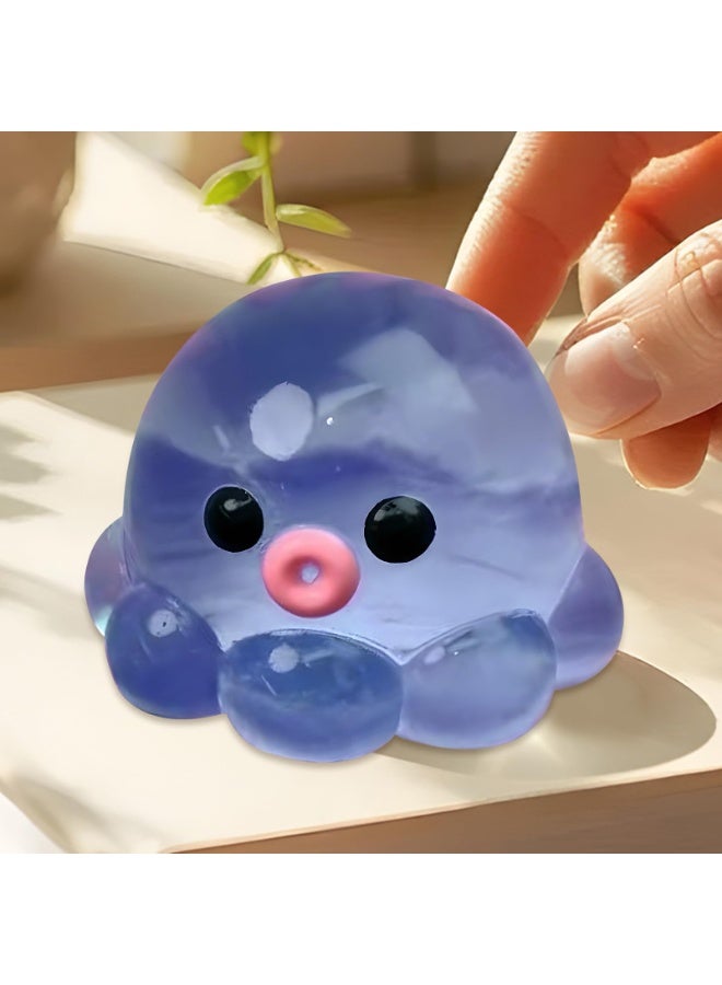 Purple Squishy Octopus Sensory Ball for Mental Relaxation - Calming Fidget Toy for Children & Adults, School & Travel - Image 3