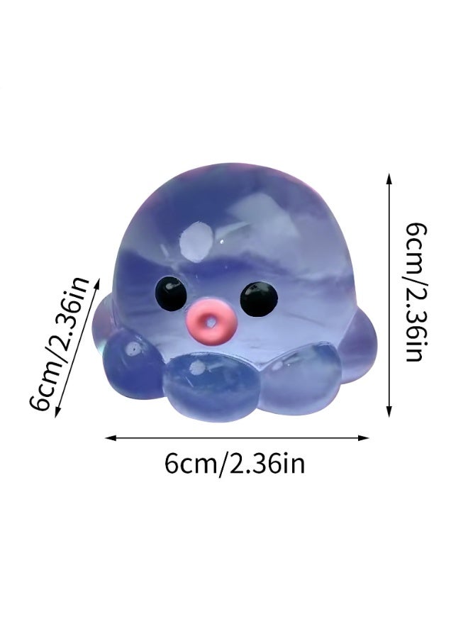 Purple Squishy Octopus Sensory Ball for Mental Relaxation - Calming Fidget Toy for Children & Adults, School & Travel - Image 5