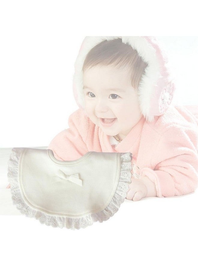 Healifty Little Princess Lace Bibs for Baby Waterproof Cotton Dining Bibs Drool Catcher Baby Towel - Image 2