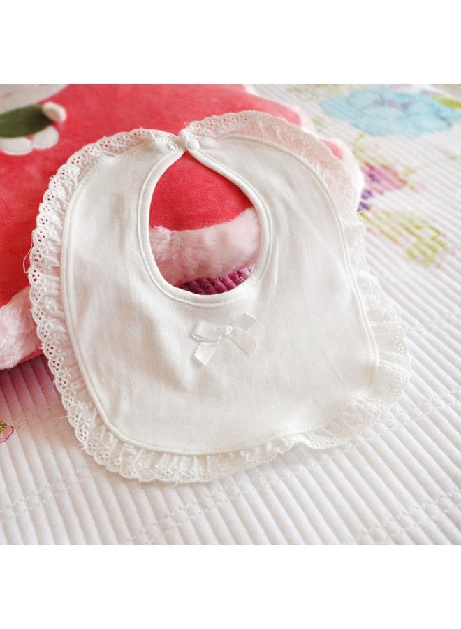 Healifty Little Princess Lace Bibs for Baby Waterproof Cotton Dining Bibs Drool Catcher Baby Towel - Image 4