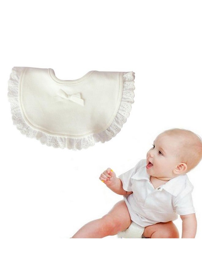 Healifty Little Princess Lace Bibs for Baby Waterproof Cotton Dining Bibs Drool Catcher Baby Towel - Image 1