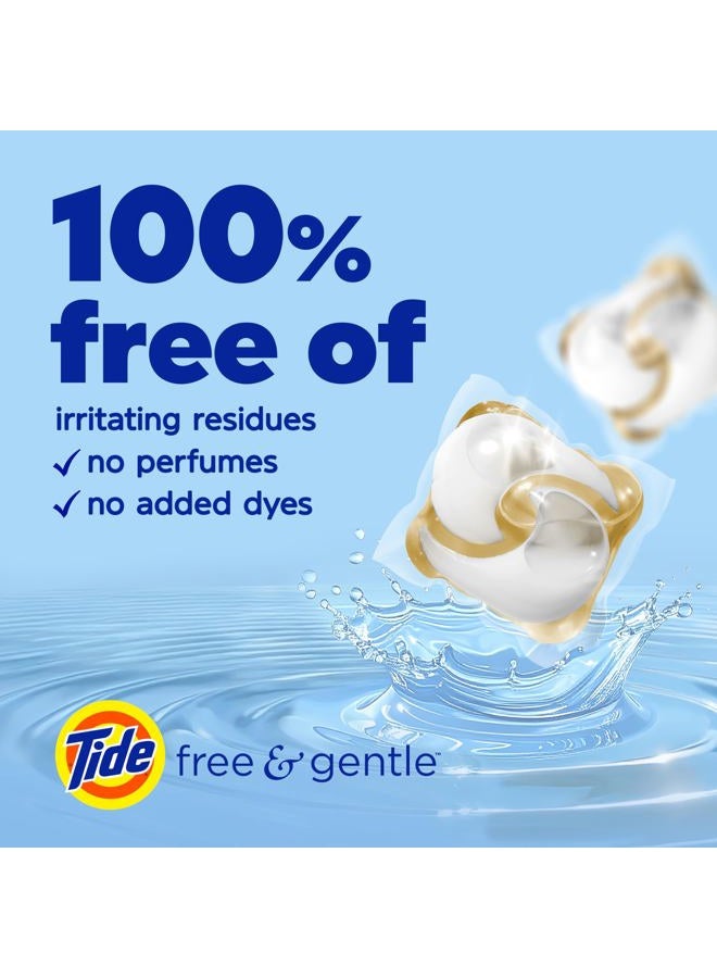 Tide PODS Free and Gentle Laundry Detergent Soap Pacs, 112 Count, Unscented Hypoallergenic Laundry Detergent for Sensitive Skin - Image 2