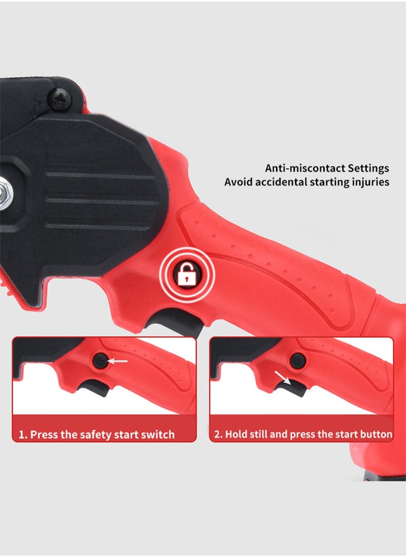 Sharpdo Rechargeable Small 4-Inch Cordless Mini Chainsaw 21V 1600W  - Image 4