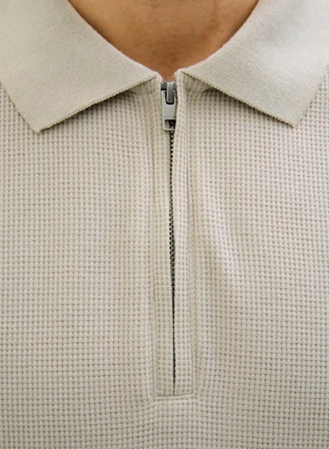 JACK & JONES JACK & JONES Mens Austin Zip Polo  - Image 5