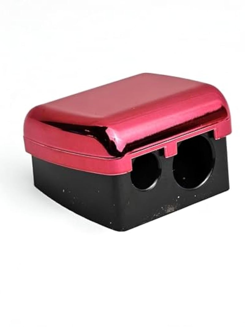 2-Pack Makeup Sharpener - Ergonomic dual-ended sharpener for cosmetic eyebrow pencils, assorted colors ensure vibrant, long-lasting results. (10pcs) - Image 4
