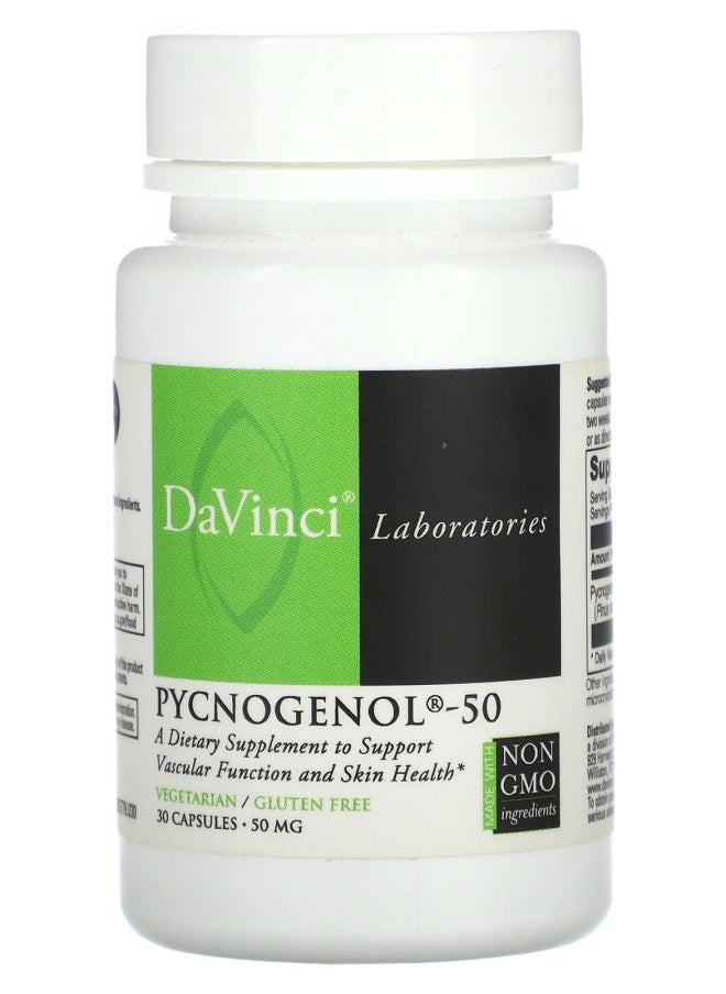 DaVinci Laboratories of Vermont - Pycnogenol50 50 mg 30 Capsules - Image 1