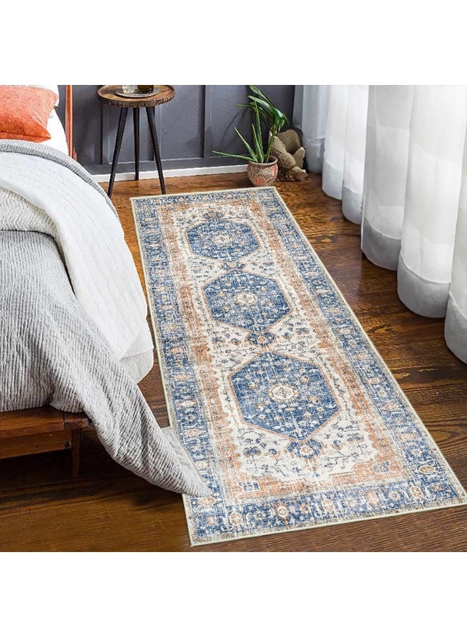 سجادة فاخرة ناعمة من الفرو الصناعي - تصميم فاخر مستوحى من العصور القديمة مع قاعدة غير قابلة للانزلاق مثالية للمطبخ وغرفة النوم وغرفة المعيشة والمكتب - قابلة للغسل في الآلة، مقاومة للبقع وسهلة التنظيف - Image 2