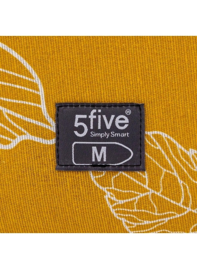 Five Simply Smart Floral Pattern 2-Layer Ironing Board Cover Mustard Yellow and White 115-125 x 45 cm 186107 - Image 4