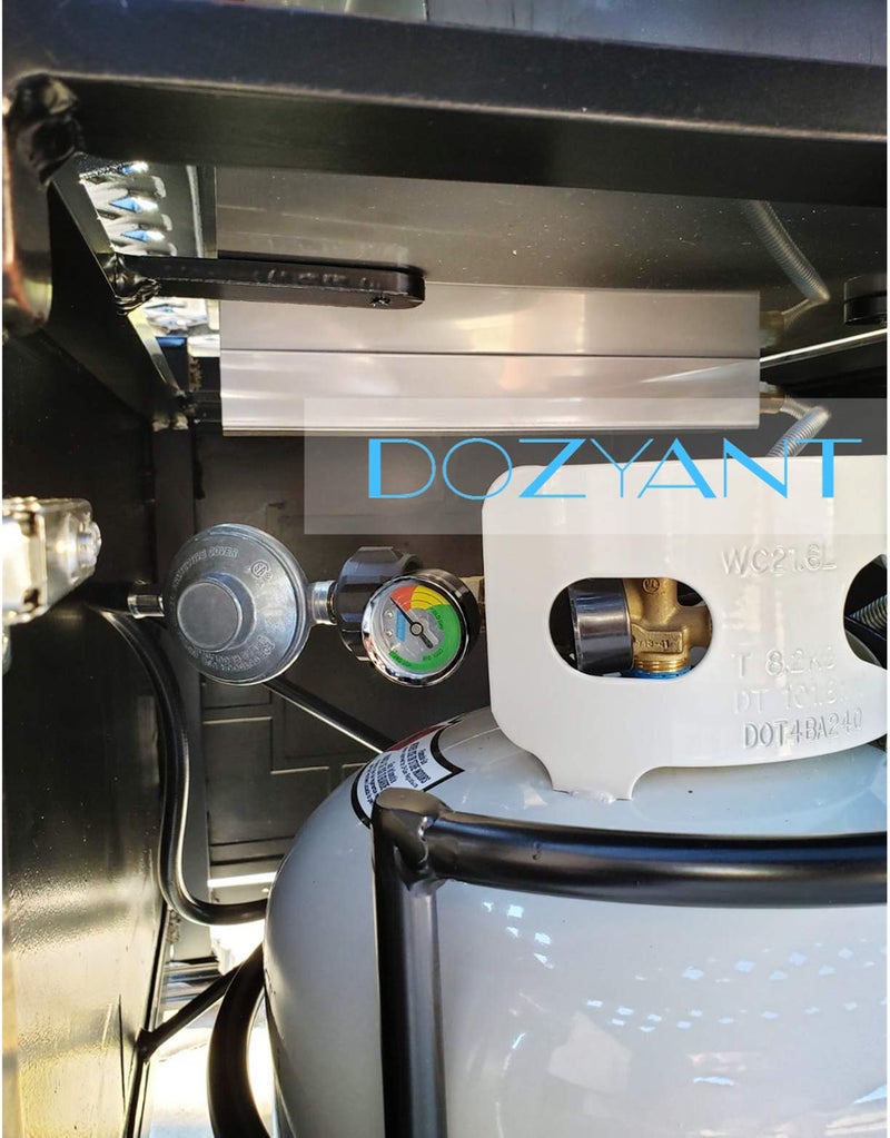 DOZYANT Propane Tank Gauge Level Indicator Leak Detector Gas Pressure Meter Color Coded Universal for Cylinder, BBQ Gas Grill, RV Camper, Heater and More Appliances - Type 1 Connection - Image 5